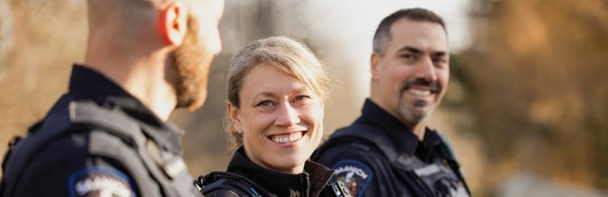 Photo of three police officers